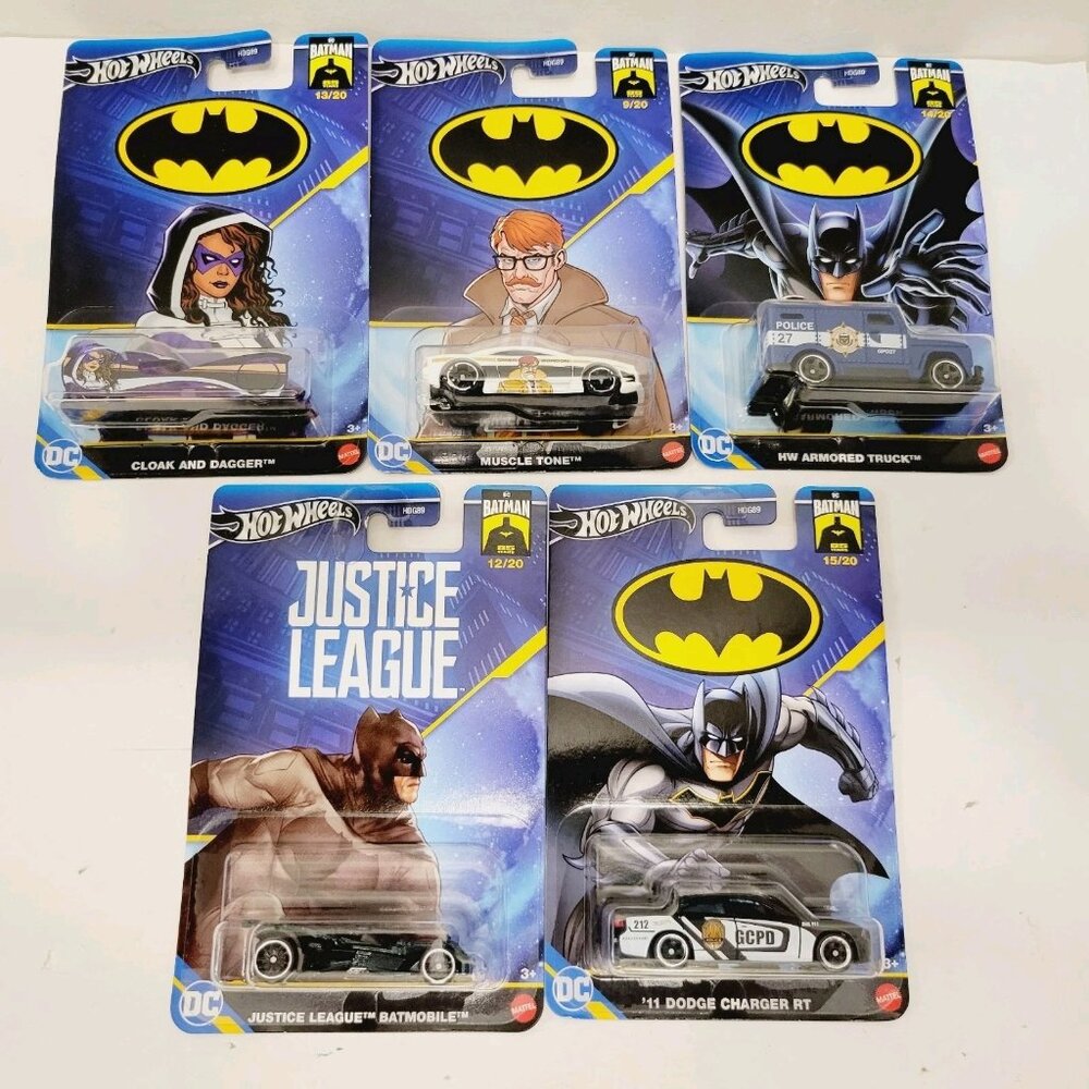 5 Set Hot Wheels 2024 DC Batman 85 Years 11/20 15/20 HDG89 Lot